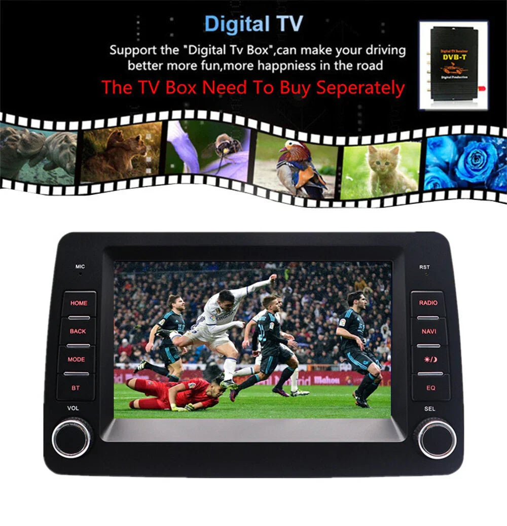 7'' Android Car Stereo GPS Navigation for Fiat Panda (2003-2012)