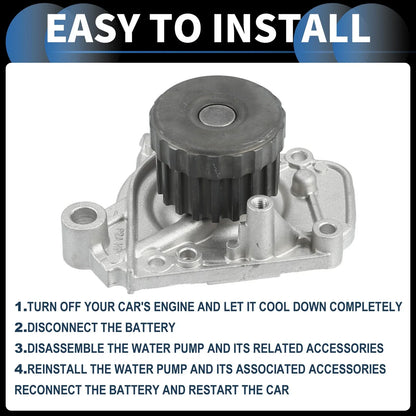 Water Pump for Honda Civic 1.7L 2001-2005 with Seals Kit