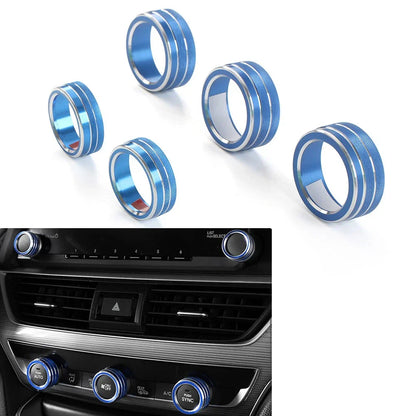 Control Switch Knob Ring Cover Trim for Honda Accord 2018-2022 Blue