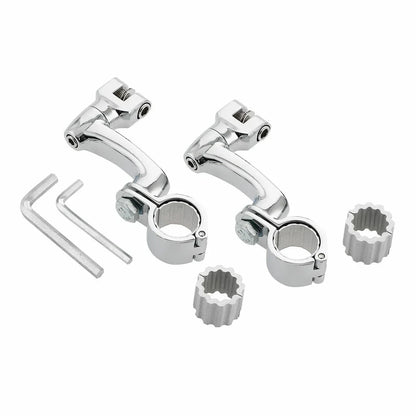 22mm 25mm 32mm 35mm Highway Foot Pegs Mount Clamps for Harley Touring
