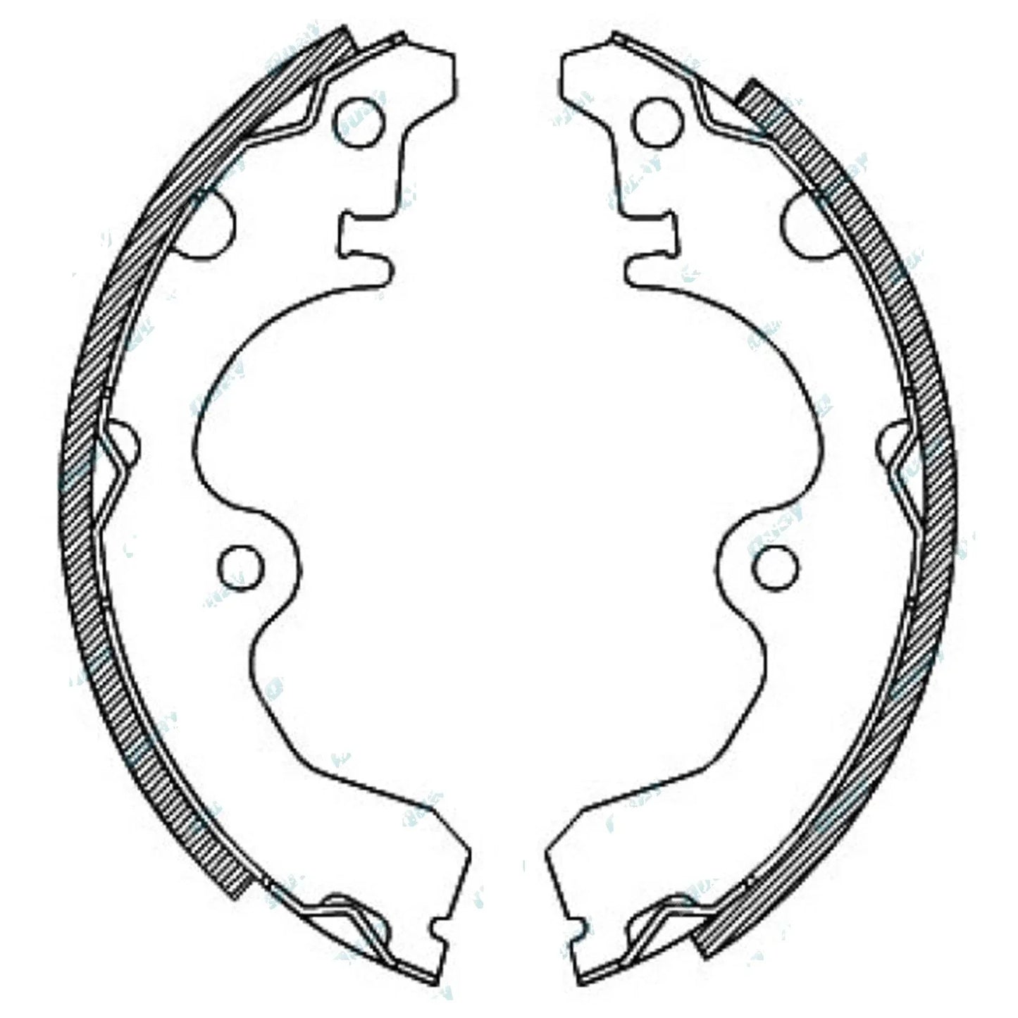 Rear Brake Shoes Lining Set for Toyota Paseo EL44 1991-1995 4cy 5E-FE 1.5L