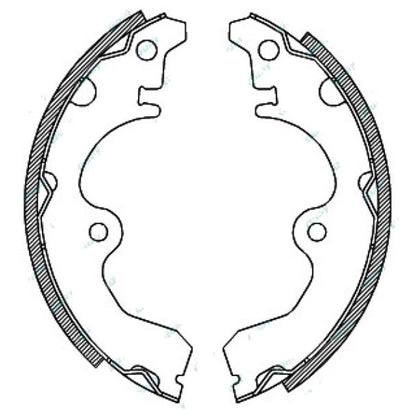 Rear Brake Shoes Lining Set for Toyota Paseo EL44 1991-1995 4cy 5E-FE 1.5L