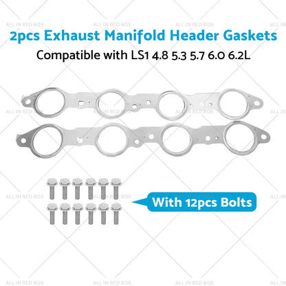 Exhaust Manifold Header Gasket for LS LS1 4.8 5.3 5.7 6.0 6.2L