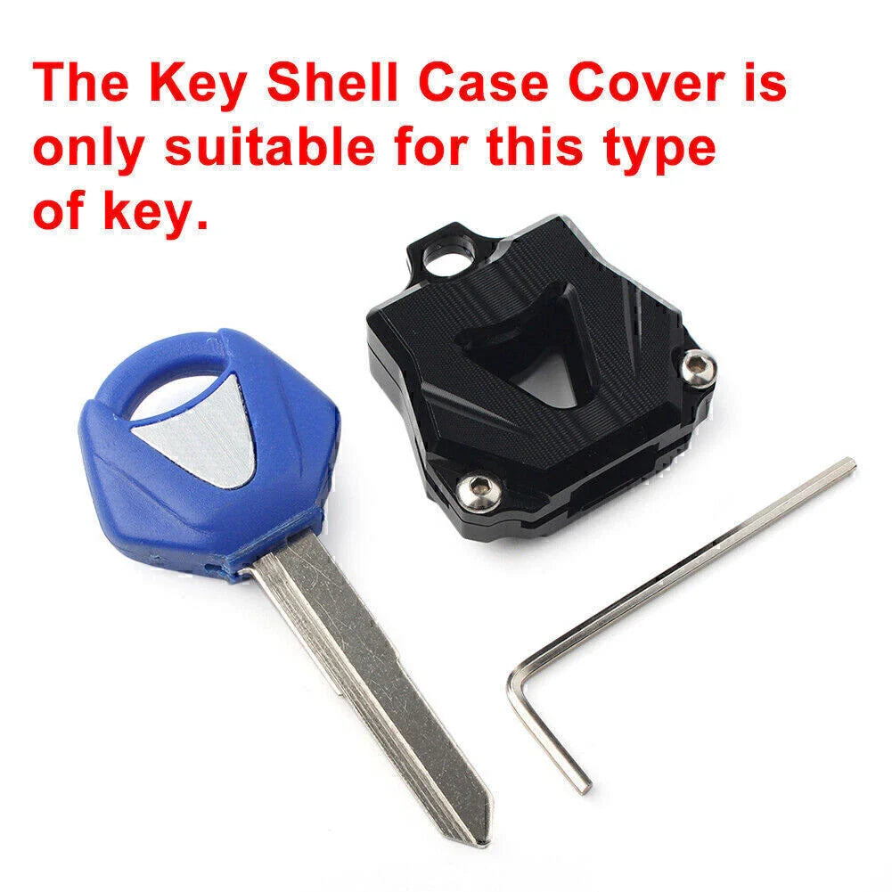 Blue Motorcycle Key Shell Case Cover for Yamaha MT09 MT07 MT10 FZ07 FZ09 FJ-09