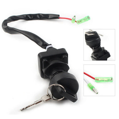 Motorcycle Ignition Key Switch for Kawasaki Bayou 220 KLF220 (1996-2002)