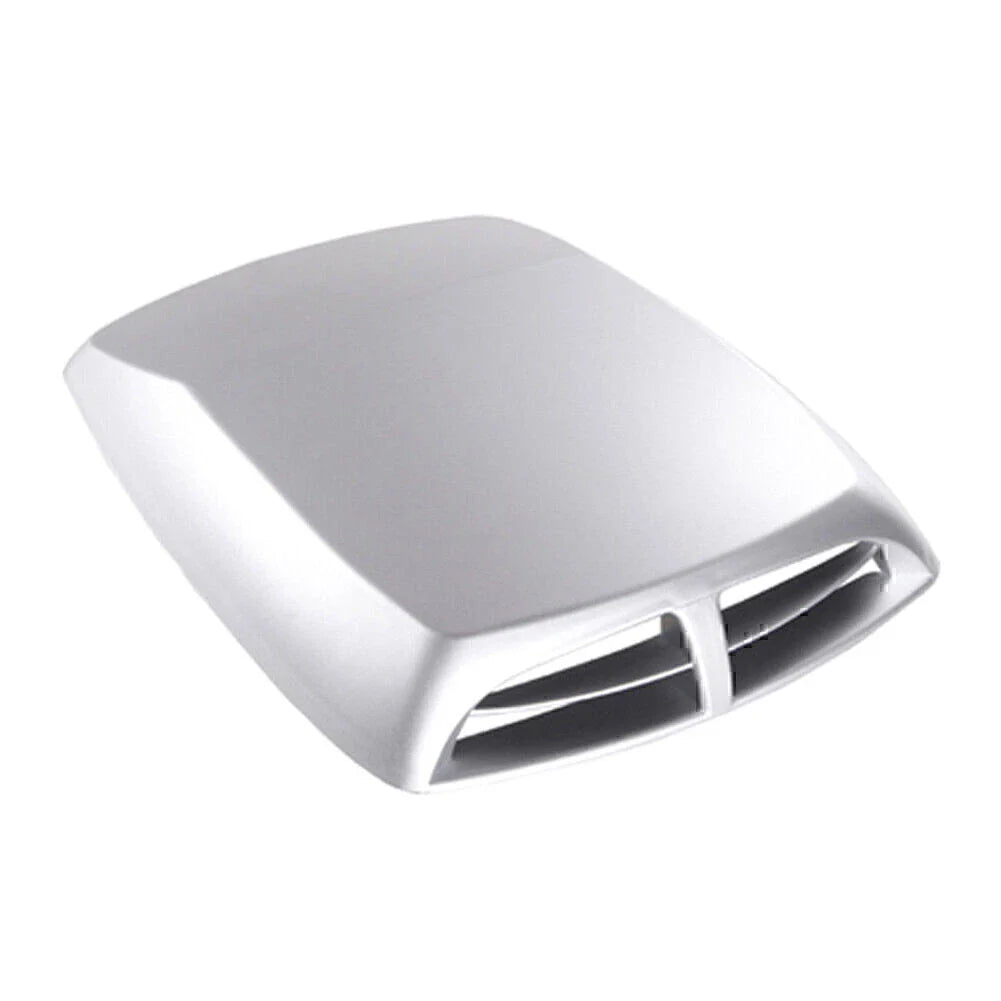 Silver Universal Car Decorative Air Flow Intake Hood Scoop Vent Cover