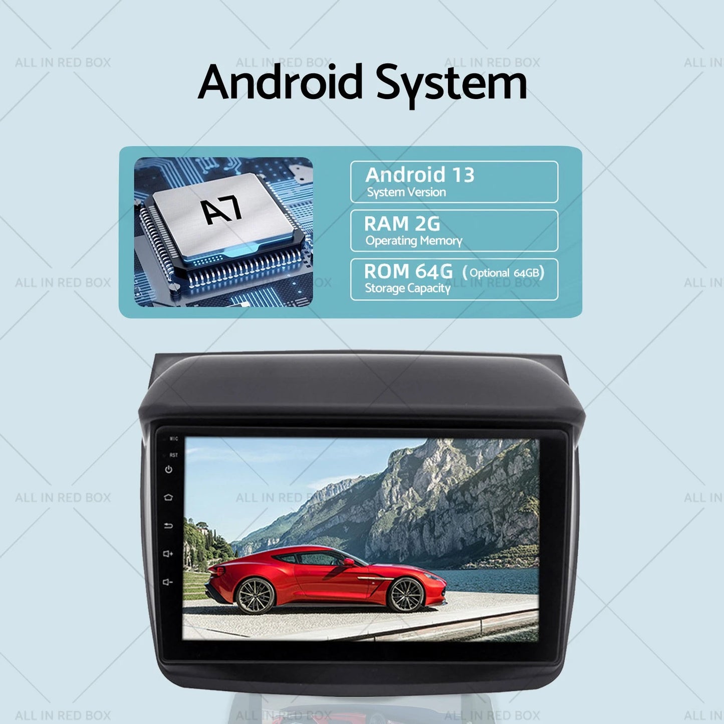 In-Dash CarPlay GPS Stereo for Mitsubishi Triton (2006-2015)