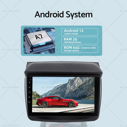 In-Dash CarPlay GPS Stereo for Mitsubishi Triton (2006-2015)