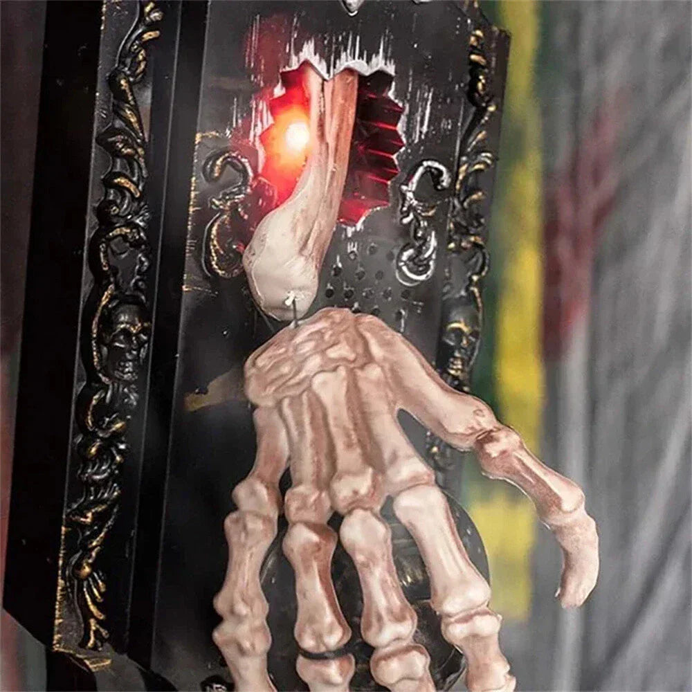 Halloween Spray Doorbell Scary Sound LED Red Light for Outdoor Decoration