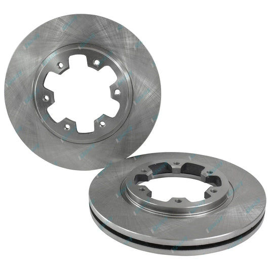 2 Front Disc Brake Rotors for Nissan Pathfinder WD21 V6 Wagon 1992-1995 New Pair