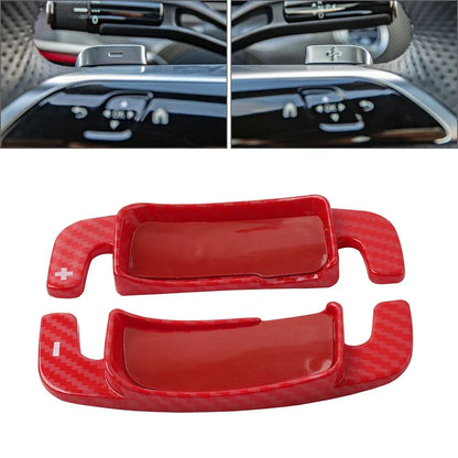 Steering Wheel Paddle Shifter Extensions for Benz A B C E S CLA GLB Class Red