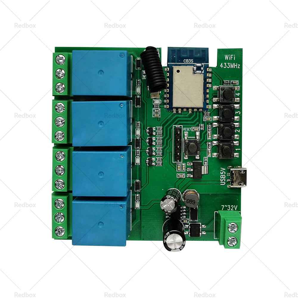 4 Channel Relay Module for WIFI Bluetooth-Compatible Development Board