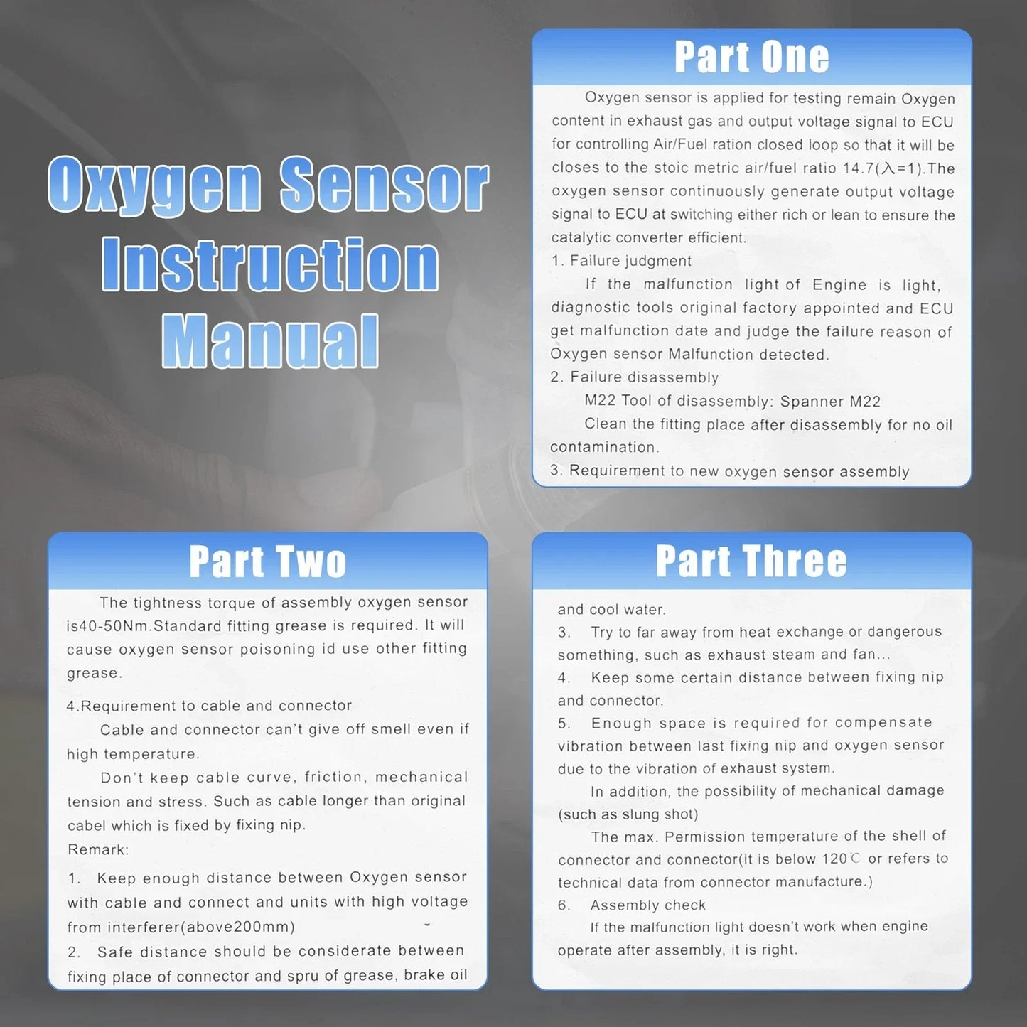 O2 Oxygen Sensor for Kia Optima, Hyundai Tucson - 2 x Sensors (2011-2023)