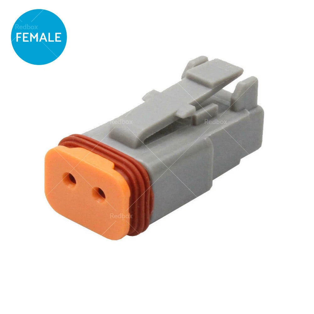 10 x Deutsch DT 2 Way Male & Female Electrical Connector Plug Waterproof