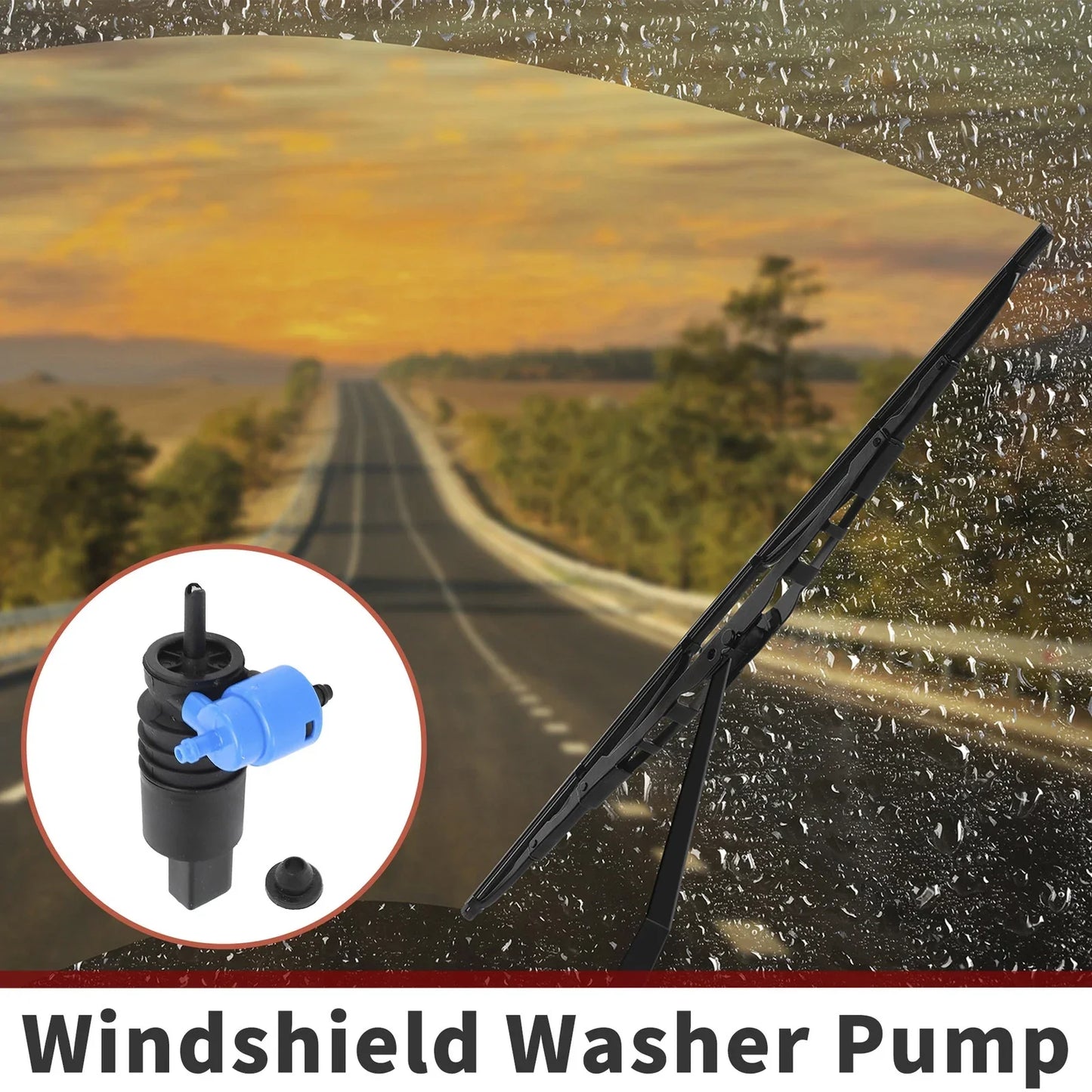 Windshield Washer Pump w/Grommet for Mercedes-Benz E-Class (2003-2009)