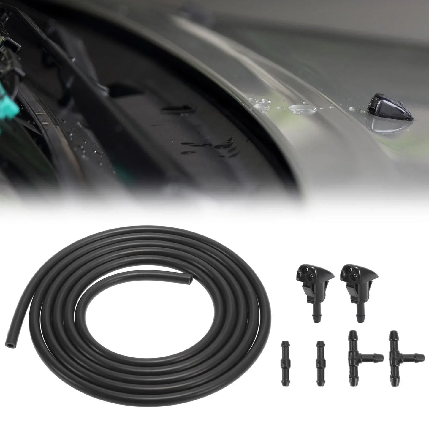 7 x Windshield Wiper Fluid Squirter Nozzles for Hyundai Tiburon (2003-2008)