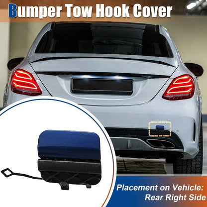 Rear Tow Hook Cover for Mercedes-Benz C-Class (2015-2023) - Blue