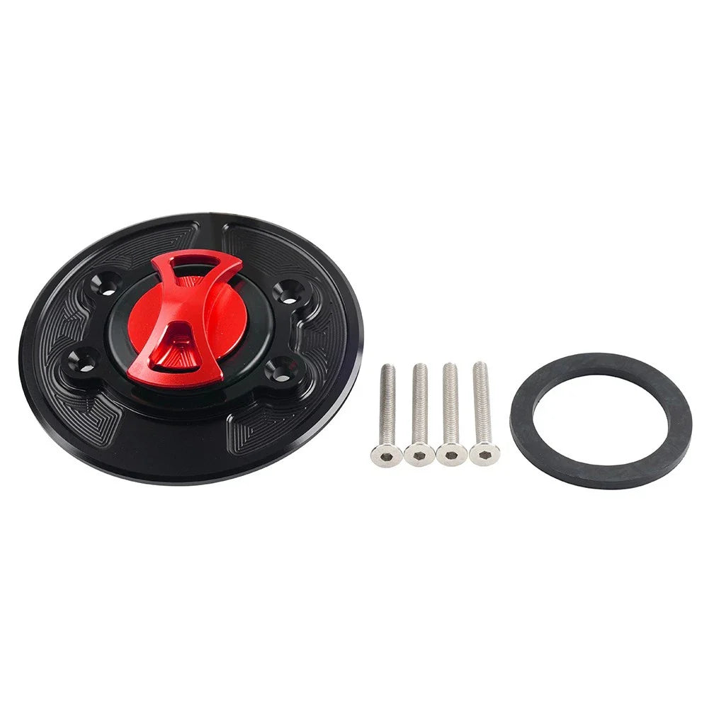 Red Fuel Gas Tank Cap Cover for BMW S1000RR, S1000R, HP2 SPORT (2010-2016)