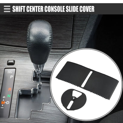 Center Console Slider Cover for Lexus IS250 (2006-2013) - Black Plastic 1 Set