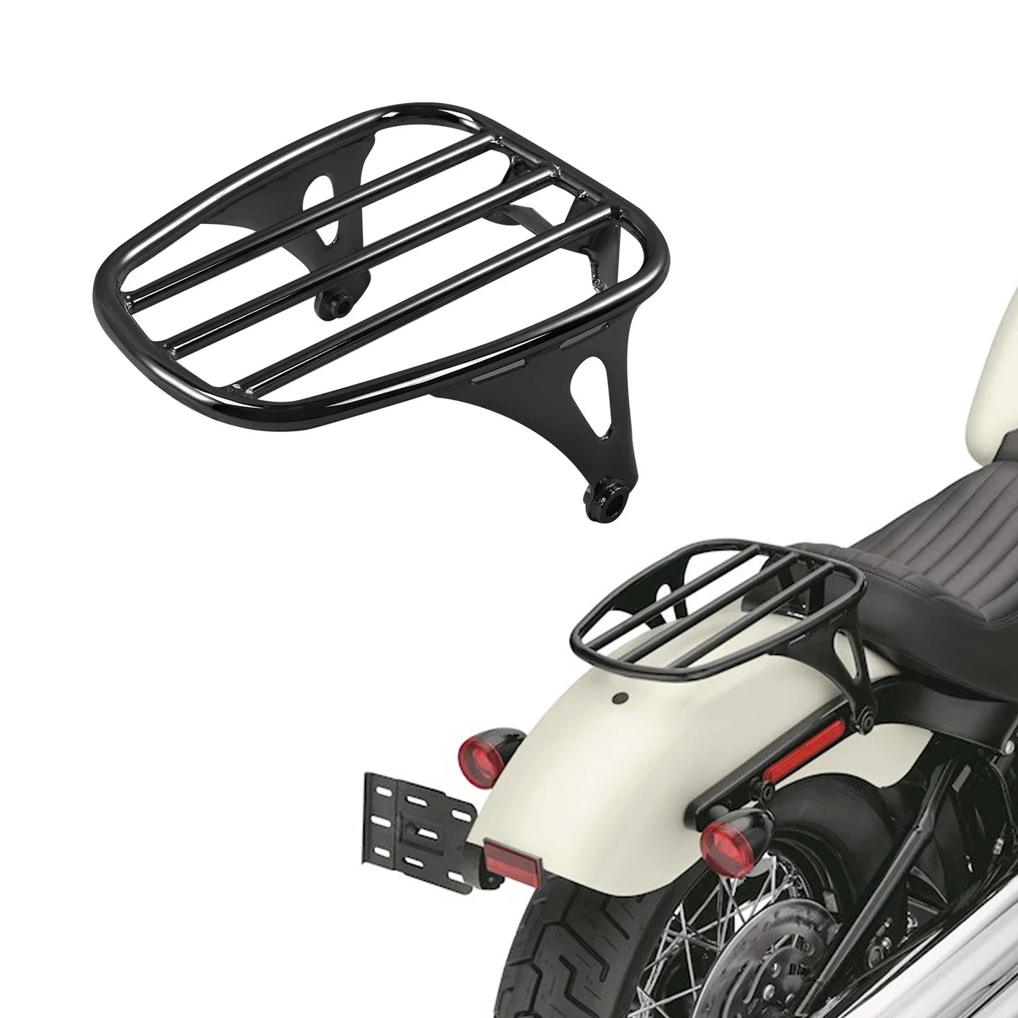 Five Bar Solo Luggage Bag Rack for Harley Davidson Softail FLDE FLHC (2018-2025)