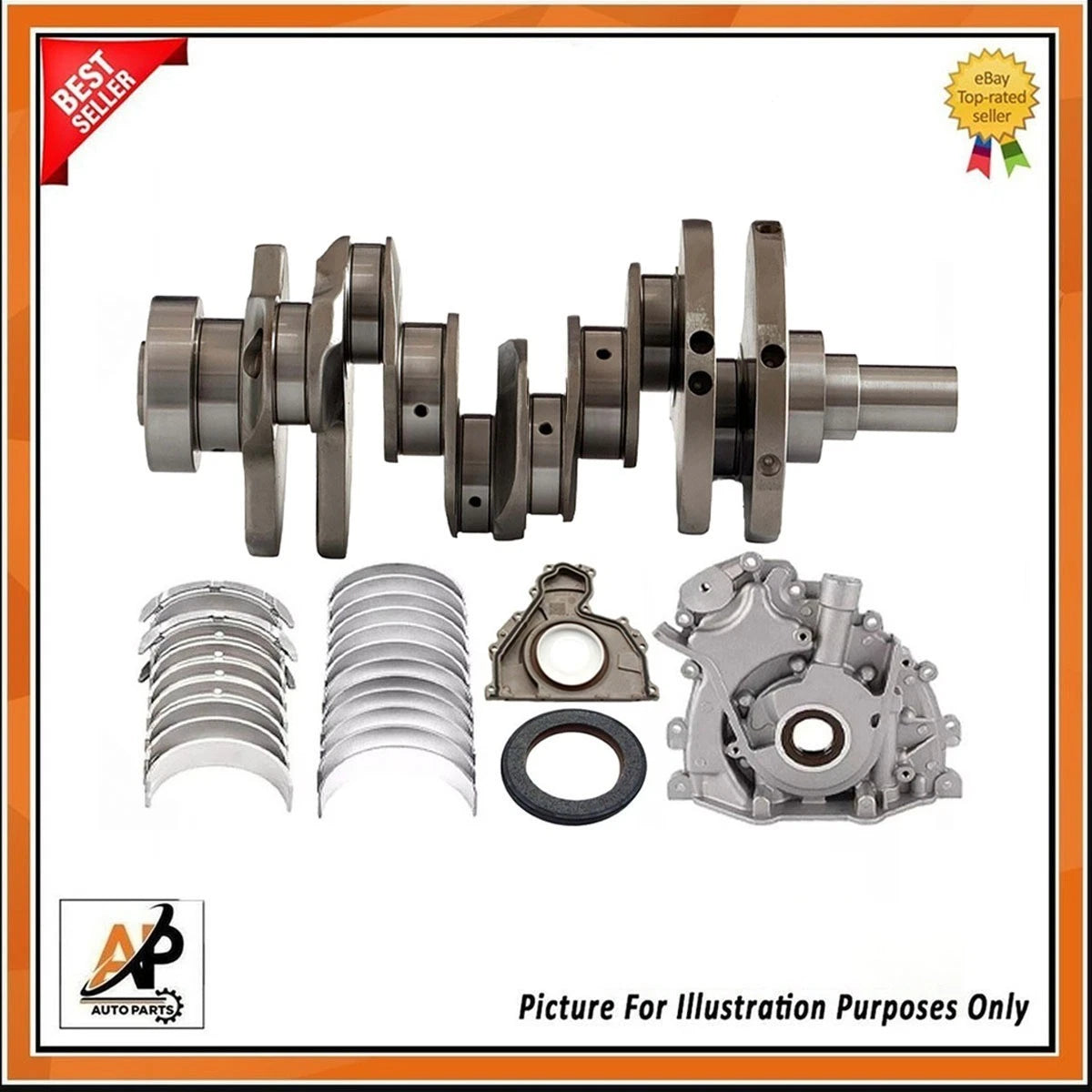 Forged Crankshaft Rebuild Kit for Land Rover Jaguar 306DT 3.0 Diesel (New)