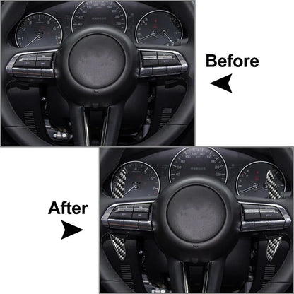 Black Steering Wheel Shift Paddle for Mazda 3, Axela, CX-30, MX-30