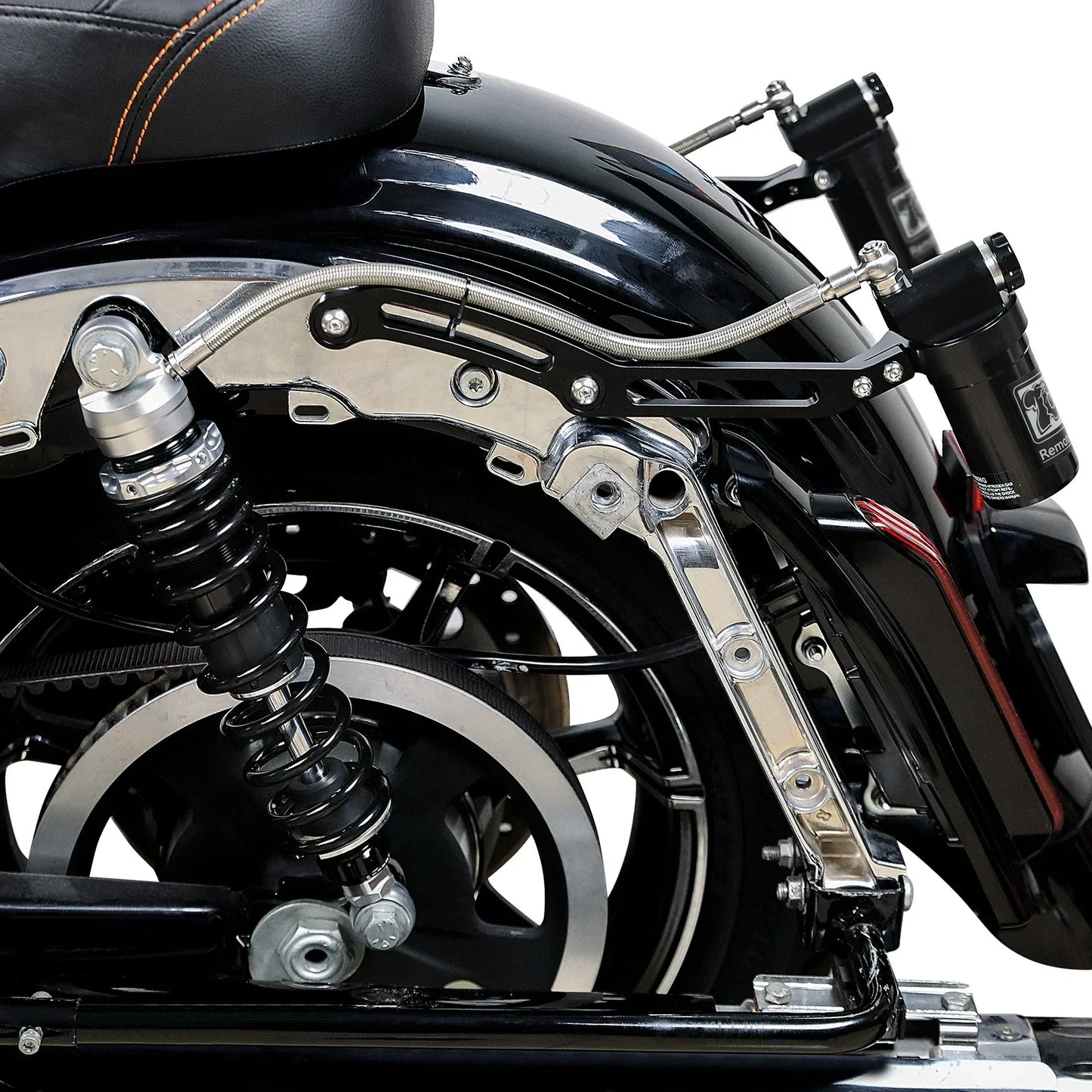 Remote Reservoir Rear Suspension Shocks for Harley Street Glide (2014-2024)