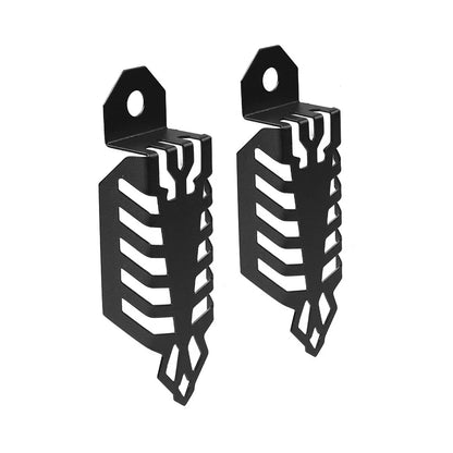 Universal Fork Dust Shock Absorber Spring Covers for Motorcycle ATV - Black