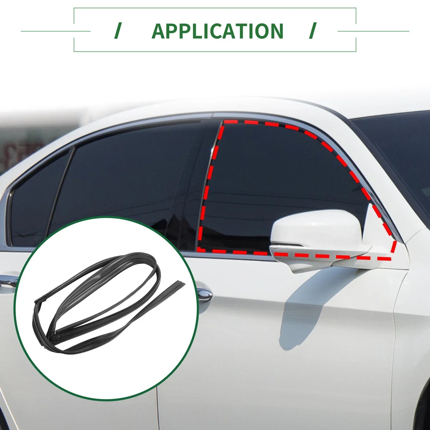 Front Right Door Window Seal Strip for Honda Accord ( Specified)