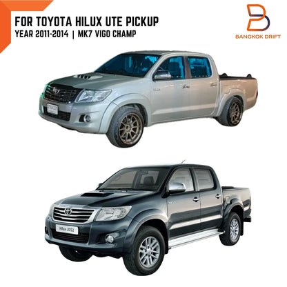 Front 209 Black Fender Flares for Toyota Hilux Ute (2011-2014)