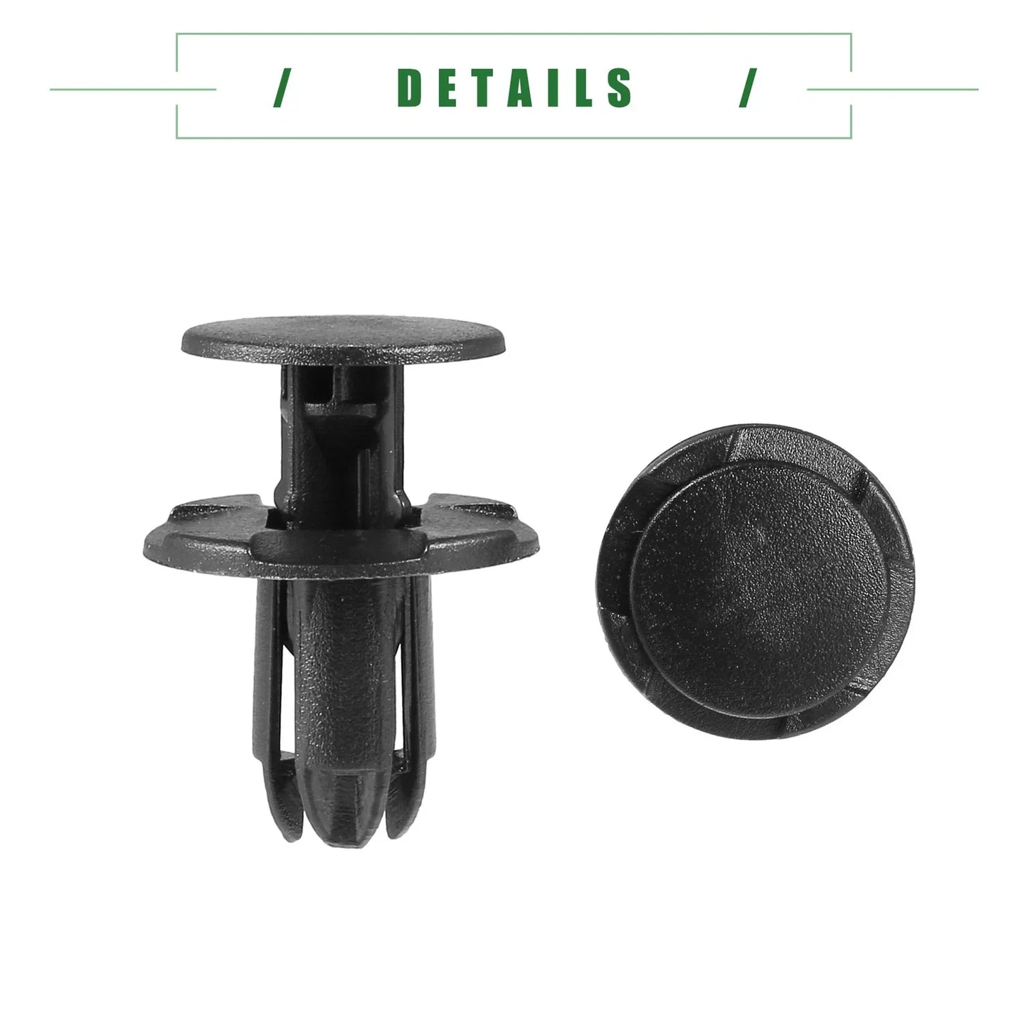 Fender Liner Clips for Hyundai Veloster 2012-2021 - 10 Pcs Black