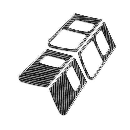 Carbon Fiber Door Handle Frame Cover Trim for Audi Q5 (2018-2021)