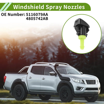 Windshield Washer Nozzle & Hose Connector for Dodge (2001-2006)