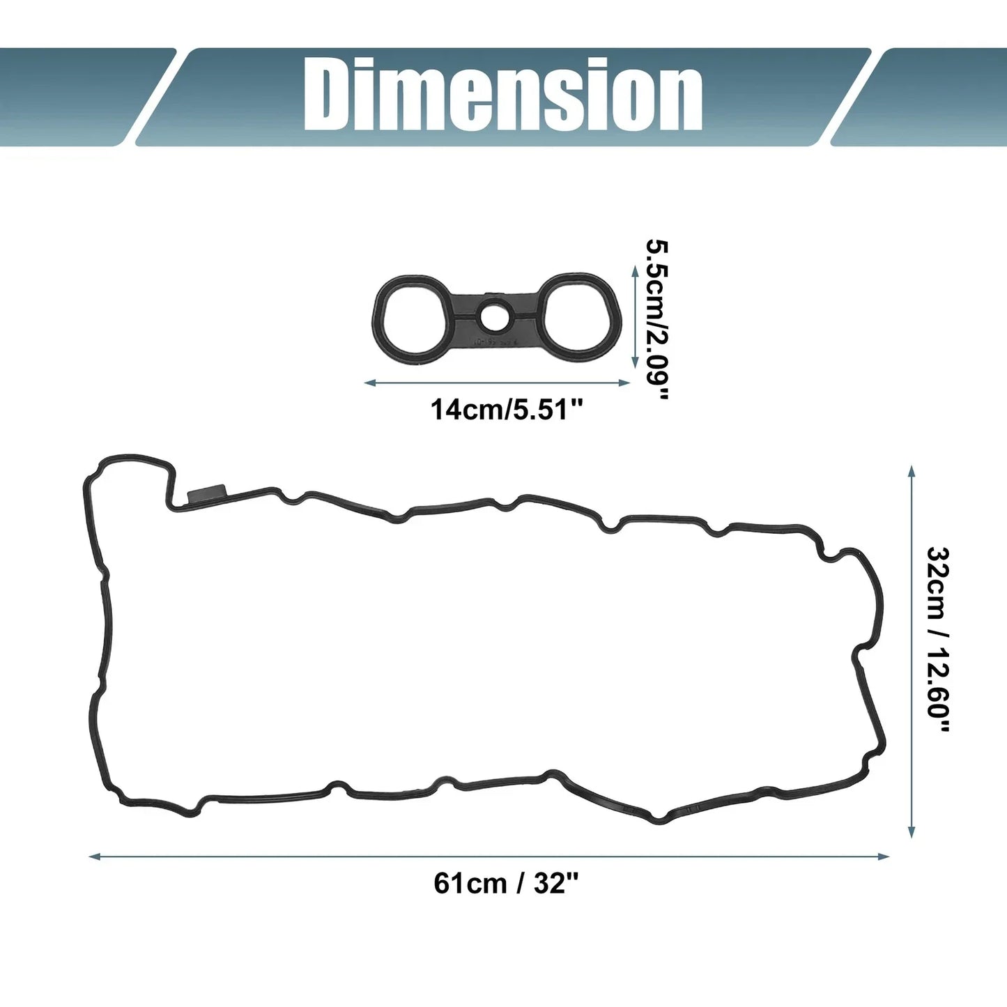 Valve Cover Gasket Set for BMW 740iL (1996-1998)