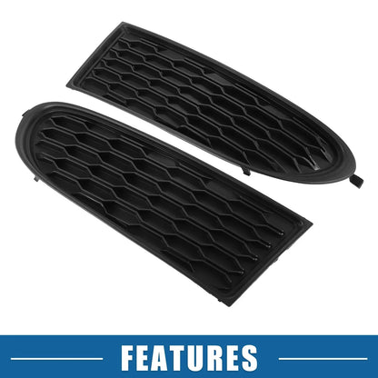 Front Fog Light Cover Grille for Dodge Journey 2011-2020 Black (Set of 2)