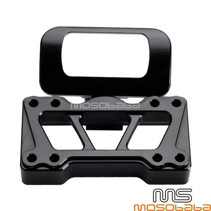 Digital Dash Gauge Relocation Mount & Top Clamp Cover for Harley Softail (18-22)