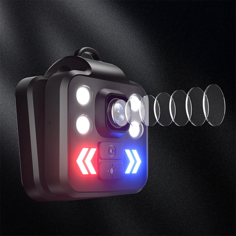 1080P Mini Outdoor Sports Camera Video Recorder w/ LED Flashlight Waterproof
