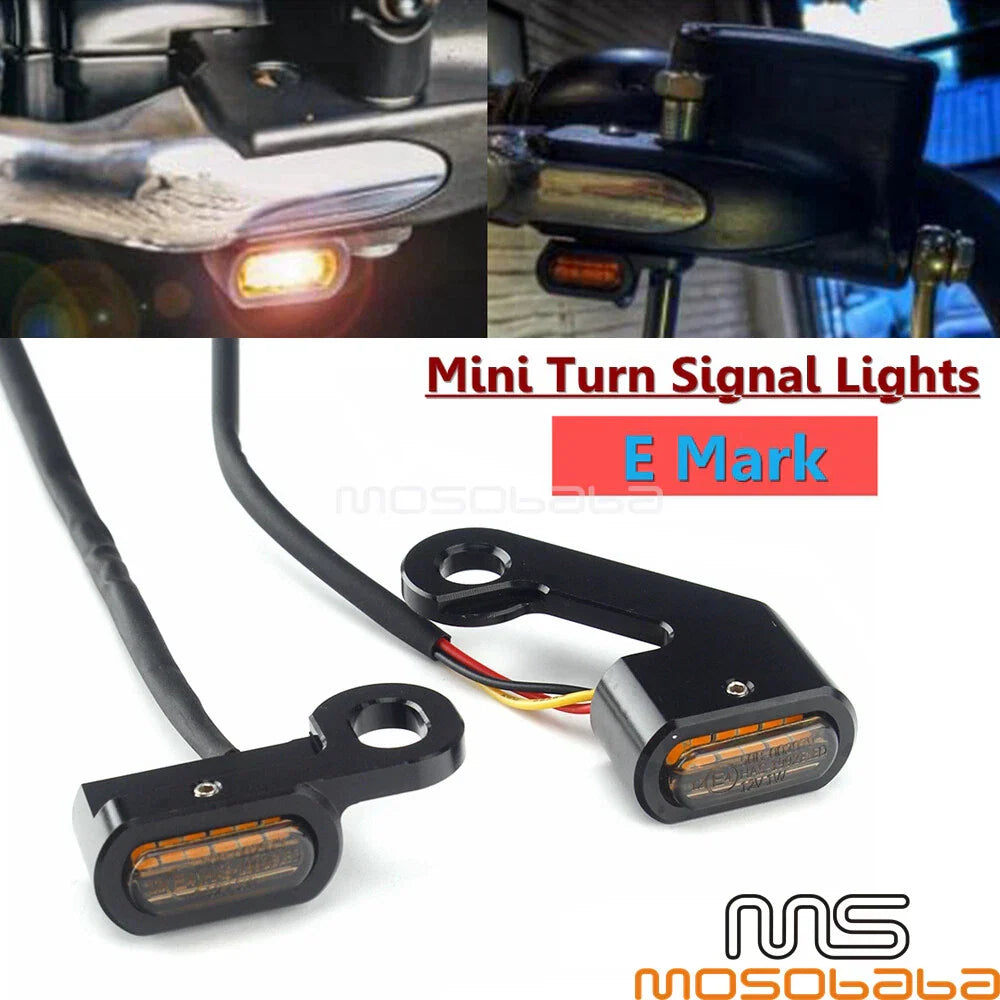 CNC Cut LED Turn Signal Lights for Harley Dyna, Touring, Road Glide, Electra Glide (2006-2023)