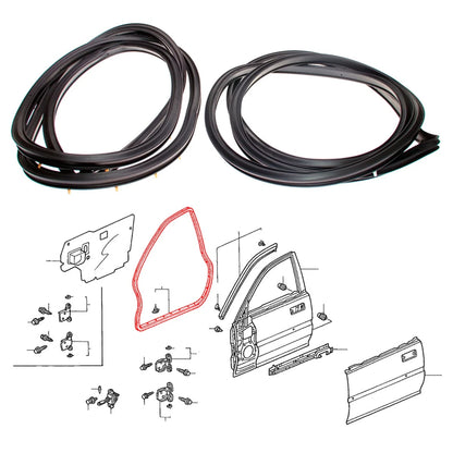 FRT Door Weatherstrip Rubber Seal for Honda City 3rd Gen Type Z 4D 1996-2002