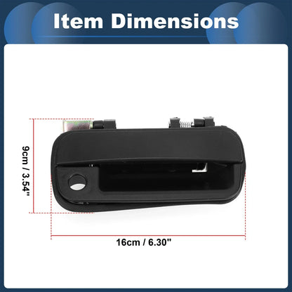 Front Right Exterior Door Handle for Hyundai Excel (1990-1994) - Black, 1 Pcs