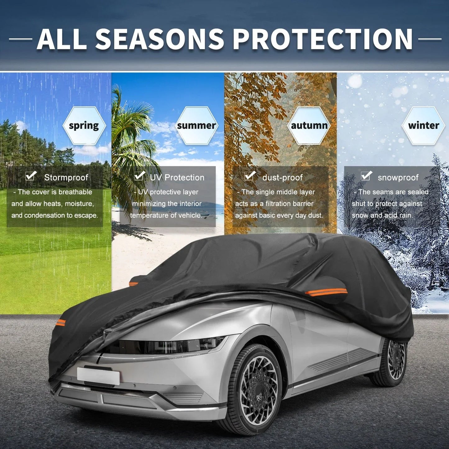 Waterproof 210D-PU Car Cover for Hyundai Ioniq 5 (2021-2023)
