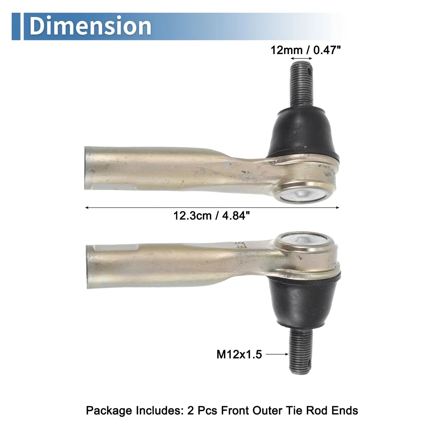 2 x Front Outer Tie Rod End Links for Honda CR-V (2007-2011)
