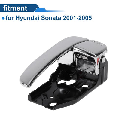 Interior Door Handle for Hyundai Sonata 2001-2005 Black Chrome