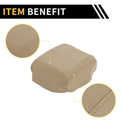 Center Console Cover for Honda Ridgeline 2006-2014 Microfiber Leather Beige