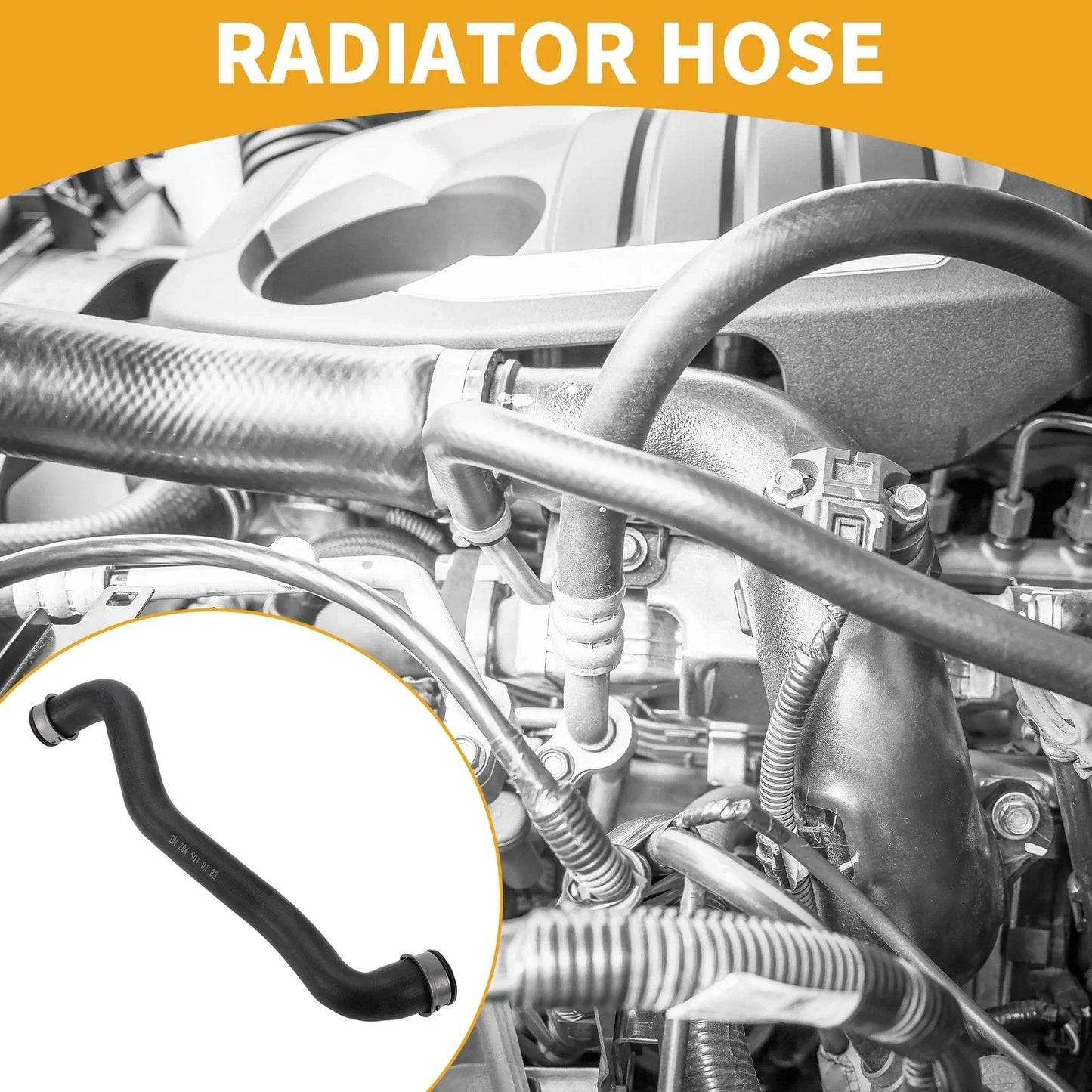 Radiator Hose for Mercedes Benz C Class W204 C180 C200 (2007-2014)