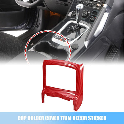 Red Cup Holder Cover Trim Sticker for Dodge Charger & Chrysler