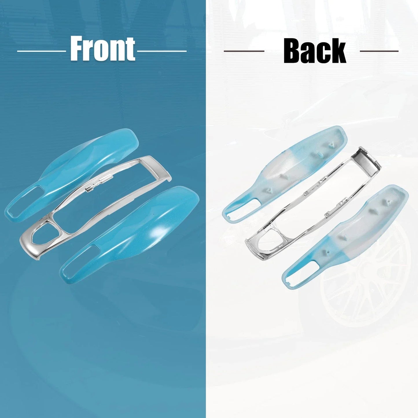 Vehicle Remote Key Cover Case for Porsche Macan 2014-Up - Blue