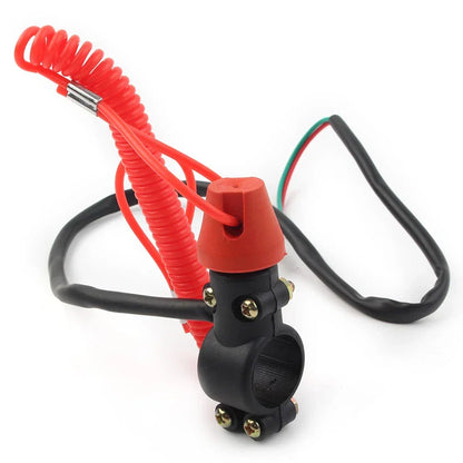 Engine Stop Kill Switch Safety Tether Lanyard for Pit Dirt Quad Bike
