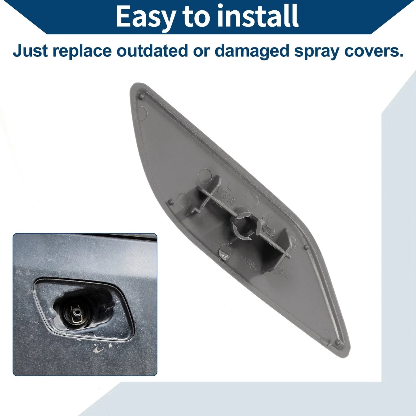 Front Left Washer Nozzle Cover for Honda Accord VIII 2008-2010 (1 x Cap)