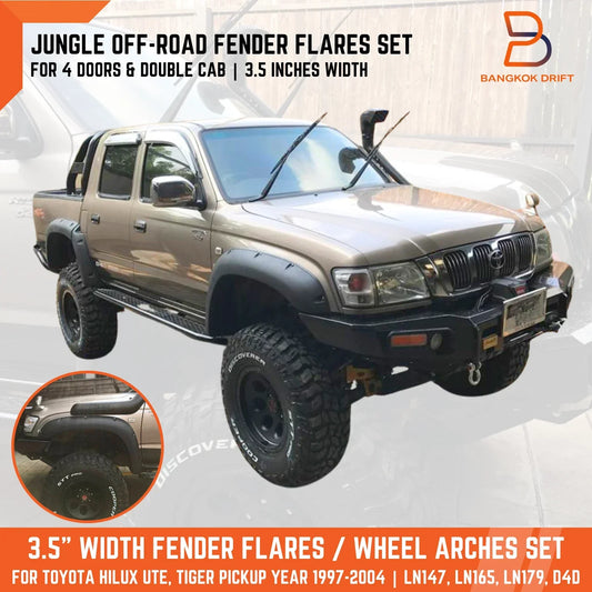 3.5" Jungle Fender Flares for Toyota Hilux Tiger D4D (1997-2004)